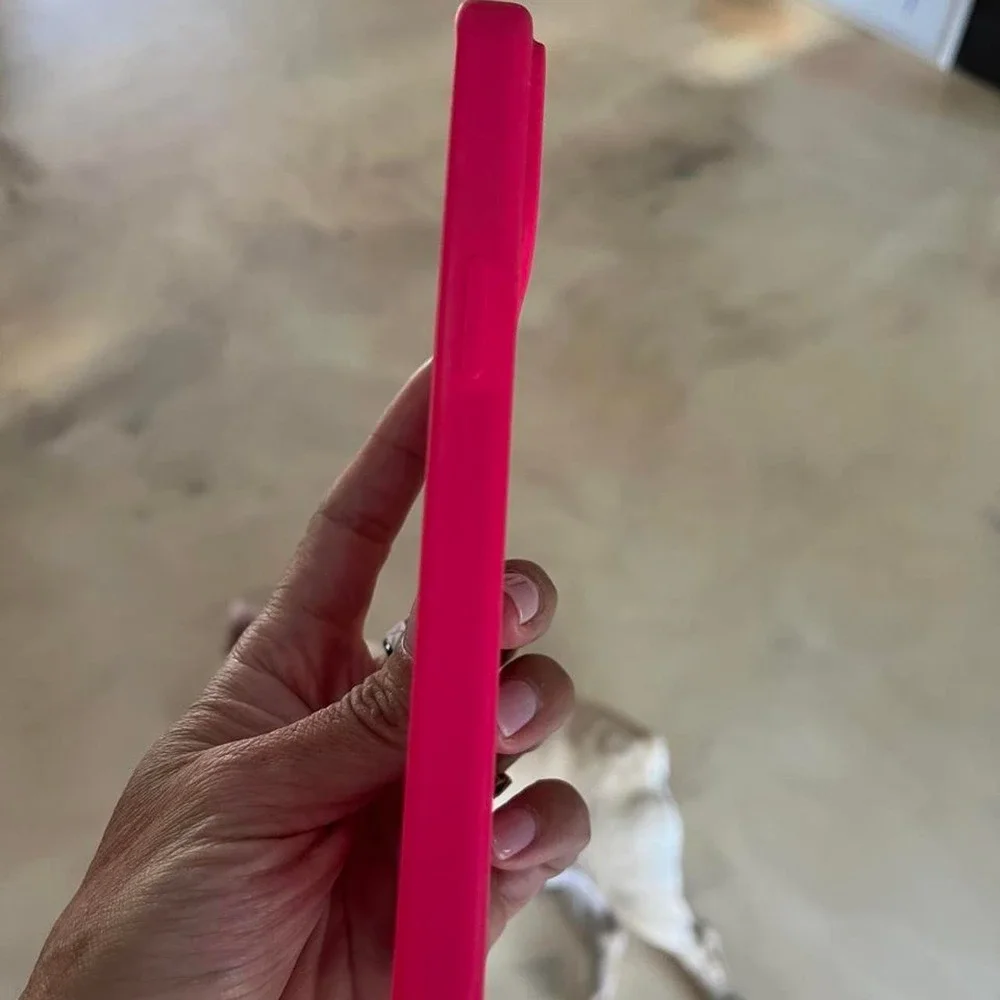 Hot Pink iPhone 15 Pro Max Case Durable Protective Shockproof Cover